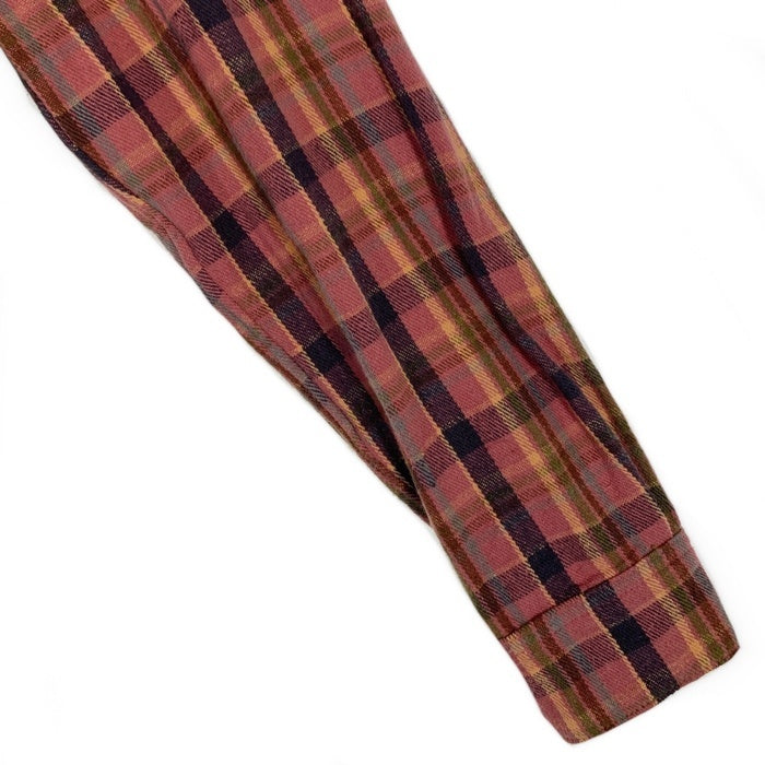 TMT ティーエムティー Heavy flannel Check Shirts ヘビーフランネルチェックシャツ レッド TSH-F2310 Size XL 福生店
