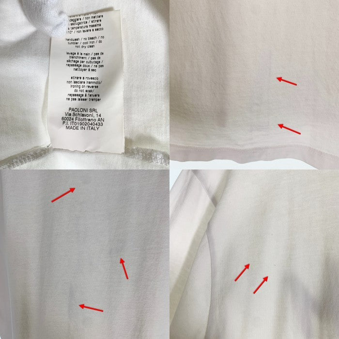 MSGM エムエスジーエム フロントロゴプリント Tシャツ ホワイト 2540MM97 Size M 福生店