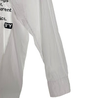 S'YTE サイト ヨウジヤマモト メッセージプリントシャツ ホワイト オープンカラー UT-B64-036 Size 3 福生店