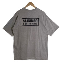 STANDARD CALIFORNIA スタンダードカリフォルニア SD HEAVYWEIGHT BOX LOGO T ヘビーウェイト ボックスロゴ プリントTシャツ グレー Size XL 福生店