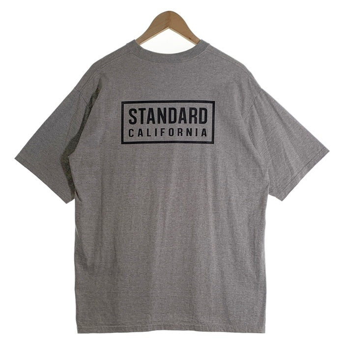 STANDARD CALIFORNIA スタンダードカリフォルニア SD HEAVYWEIGHT BOX LOGO T ヘビーウェイト ボックスロゴ プリントTシャツ グレー Size XL 福生店