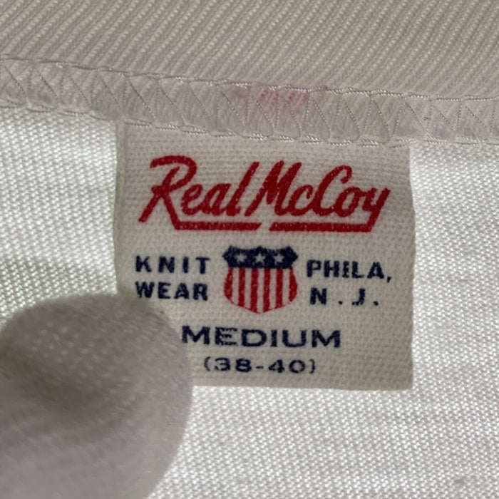Real McCOY'S リアルマッコイズ チャック・イェーガー プリントTシャツ ホワイト 旧 Size M 福生店