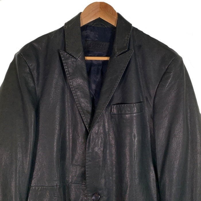 BARNEYS NEWYORK バーニーズニューヨーク シープスキン 2B テーラードジャケット ネイビー 本切羽 Size US 38 福生店