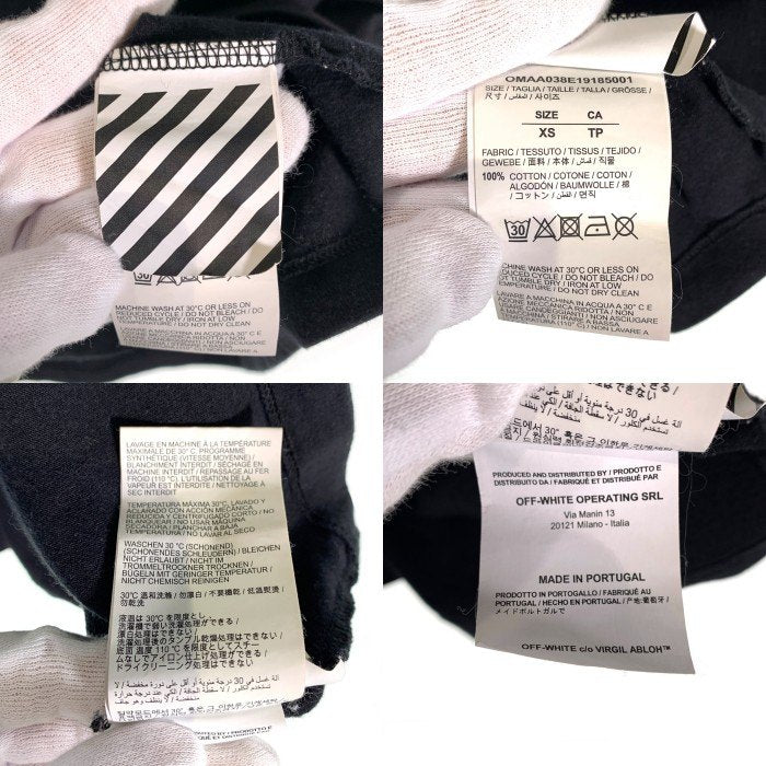 OFF-WHITE オフホワイト 半袖 Tシャツ ブラック OMAA038E19185001 Size XS 福生店