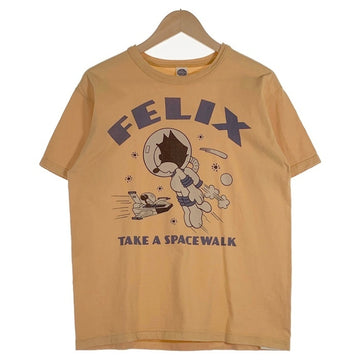 TOYS McCOY トイズマッコイ FELIX THE CAT SPACEWALK プリントTシャツ イエロー TMC2439 Size L 福生店