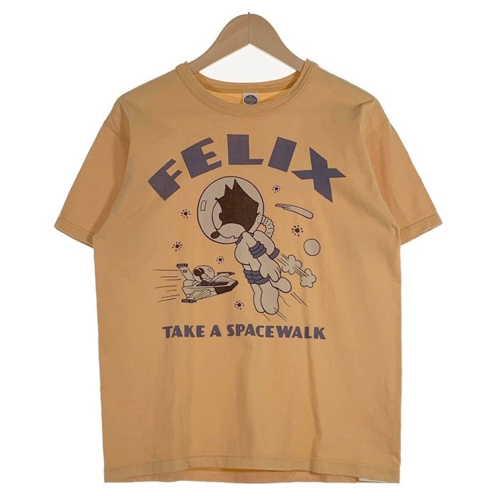 TOYS McCOY トイズマッコイ FELIX THE CAT SPACEWALK プリントTシャツ イエロー TMC2439 Size L 福生店