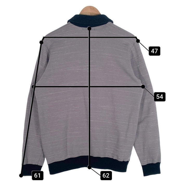 Dry Bones ドライボーンズ スウェット カーディガン グレー ブラック Size L 福生店