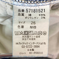 YANUK ヤヌーク 57181521 野沢和香コラボ Honey ストレッチ デニムパンツ インディゴ size26 瑞穂店