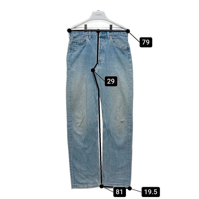 Levi’s リーバイス 501-0117 501 92年製 ボタン裏275 フランス製 デニムパンツ ライトインディゴ size33 瑞穂店