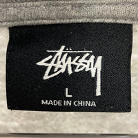 STUSSY ステューシー Z4000SAS17 BASIC HOODIE ロゴ刺繍 パーカー グレー sizeL 瑞穂店