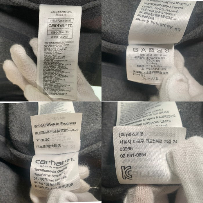 Carhartt WIP カーハート ワークインプログレス DETROIT JACKET デトロイト ジャケット 裏ブランケット カーキ I028424 Size XL 福生店