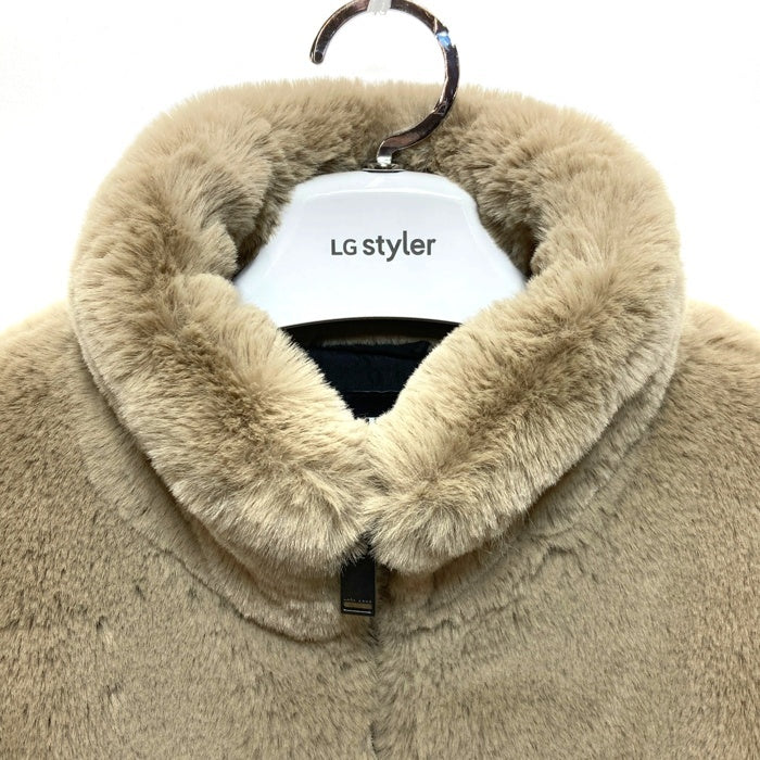 ZARA ジップアップ ファージャケット ベージュ sizeM 瑞穂店