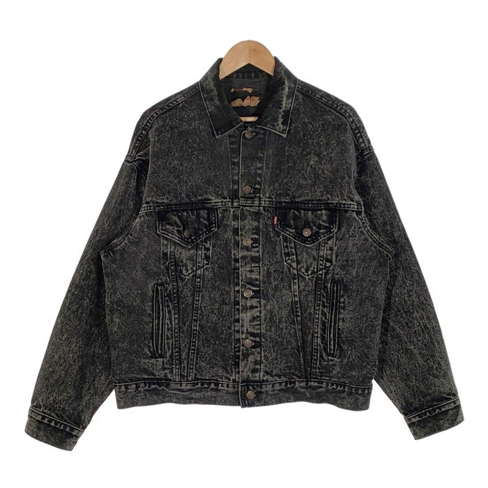 80's Levi's リーバイス 70507-0253 ケミカルウォッシュ ブラックデニムトラッカージャケット USA製 Size L 福生店