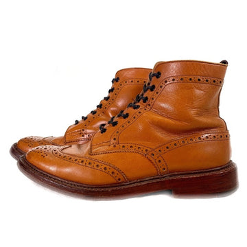 Trickers トリッカーズ MALTON モールトン カントリーブーツ ウィングチップ レザーソール 2508 Size UK 8.5 (27-27.5cm) 福生店
