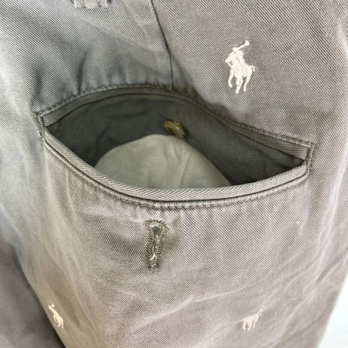 Polo by Ralph Lauren ポロバイラルフローレン ポニー総柄 チノ ハーフパンツ グレー size36 瑞穂店