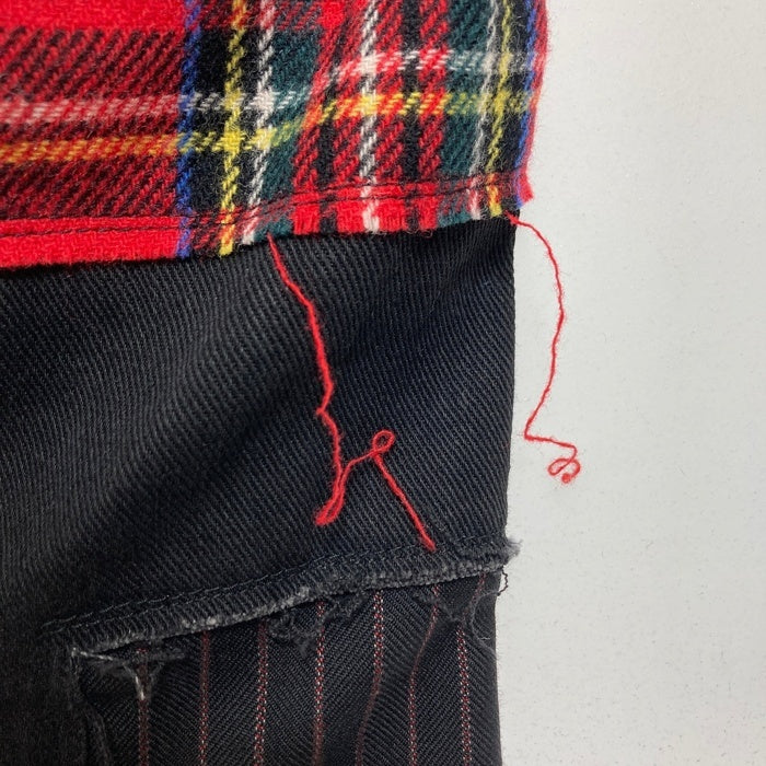 JUNYA WATANABE COMME des GARCONS MAN ジュンヤワタナベ コムデギャルソンマン 14SS スウェードレザーポケット パッチワークブラックデニムパンツ WN-P001 AD2014 Size XS 瑞穂店