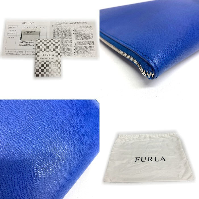 FURLA フルラ クラッチバッグ ブルー 瑞穂店