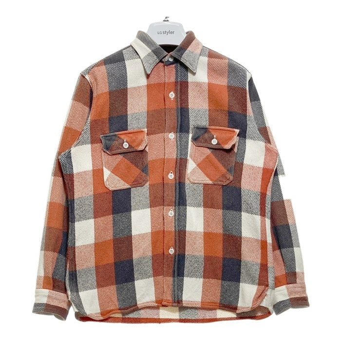 WAREHOUSE ウエアハウス チェック ヘビーフランネルシャツ オレンジ Size 38 瑞穂店
