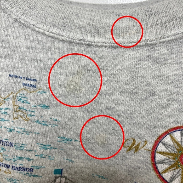 Hanes ヘインズ メキシコ製 USS CONSTITUTION スウェットトレーナー グレー sizeXL 瑞穂店