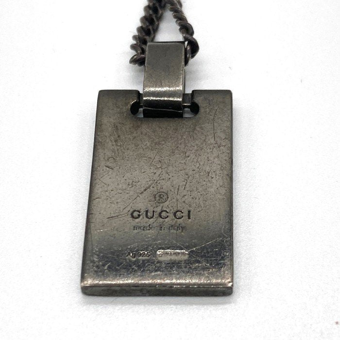 GUCCI グッチ ディアマンテ プレート ネックレス 925 シルバー 瑞穂店