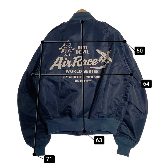 TED COMPANY テッドカンパニー Red Devil Air Race L-2A ナイロンフライトジャケット ネイビー テッドマン TL2-090 Size 44 福生店