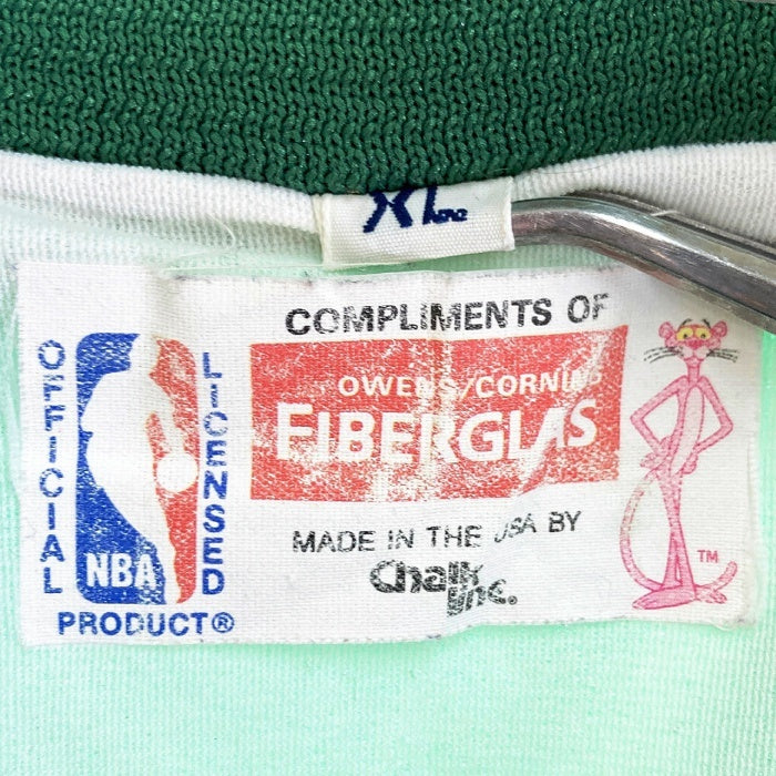 Chalk Line チョークライン 90's NBA ボストンセルティックス ハーフジップ プルオーバーナイロンジャケット グリーン SizeXL 瑞穂店