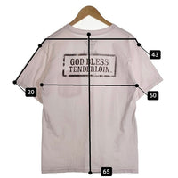 TENDERLOIN テンダーロイン GOD BLESS TENDERLOIN ポケット 半袖 Tシャツ ホワイト Size M 福生店