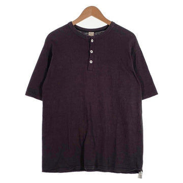 WAREHOUSE ウェアハウス Henlyneck S/S T Shirts ヘンリーネック 半袖 Tシャツ ブラック Size XL 福生店