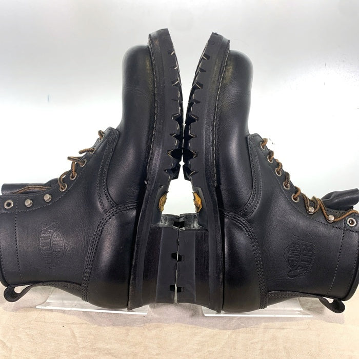 WHITE'S BOOTS ホワイツブーツ Smoke Jumper スモークジャンパー レギュラートゥ レザーブーツ Vibram100 ブラック Size 9 1/2 E (27.5cm) 福生店