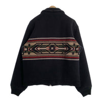 PENDLETON ペンドルトン ウール ジップアップ リブジャケット ブラック USA製 Size XL 福生店
