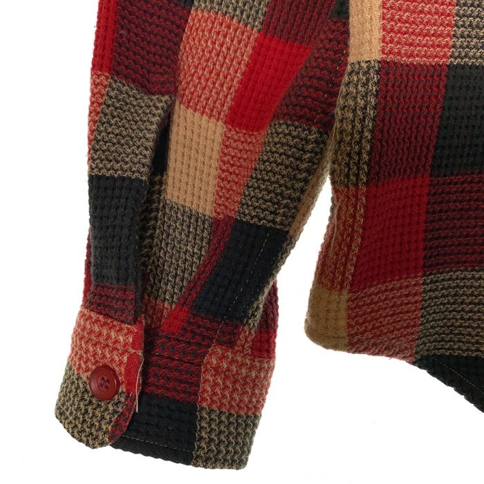SUGAR CANE シュガーケーン バッファローチェックシャツ ワッフルコットン レッド M品番 Size M 福生店
