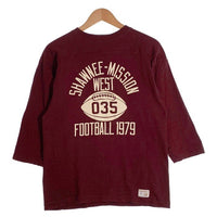 WAREHOUSE ウエアハウス SHAWNEE-MISSION フットボールTシャツ ボルドー Size 38 福生店