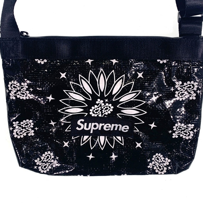 SUPREME シュプリーム 21SS Bandana Tarp Side Bag バンダナ サイド タープ バッグ ショルダーバッグ ブラック 福生店