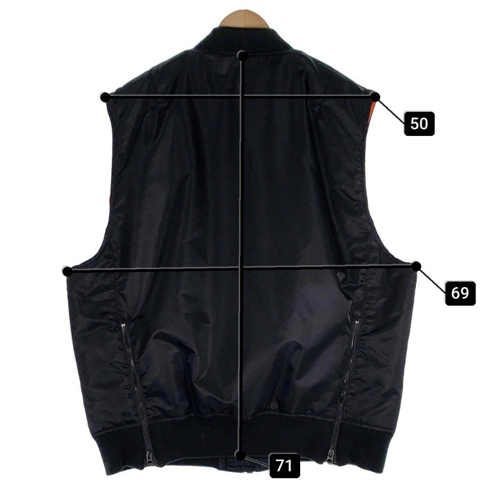 AVIREX アヴィレックス MA-1 リバーシブル ベスト ブラック オレンジ 3122164 Size 2XL 福生店