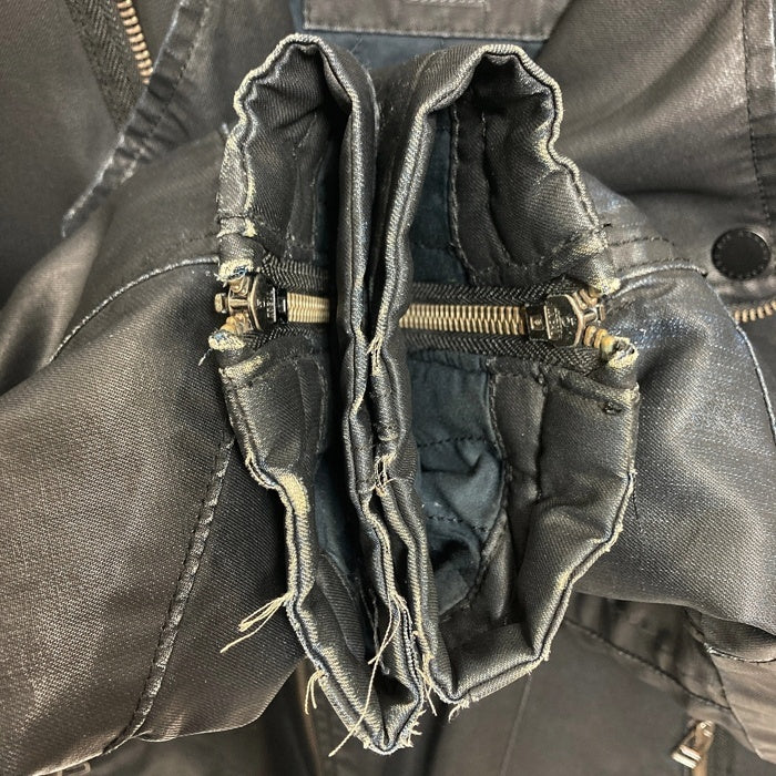 AX ARMANI EXCHANGE アルマーニエクスチェンジ コットン ダブルライダースジャケット ブラック Size L 瑞穂店