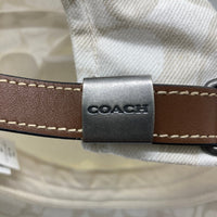 COACH コーチ シグネチャー ベースボールキャップ ホワイト×ベージュ size54cm-58cm 瑞穂店