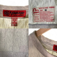 EVISU エヴィス YAMANE ヤマネ カモメ ロゴ プリント 半袖 Tシャツ グレー Size 36 福生店