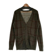 BURBERRY BLACK LABEL バーバリー ブラック レーベル モヘア混カーディガン グリーン D1N82-414-78 Size 3 福生店