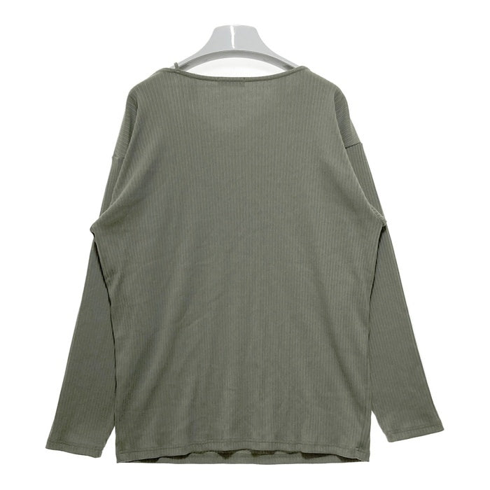 CLANE クラネ レイヤード リブロングTシャツ グリーン size2 瑞穂店