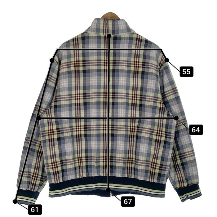 FUBU フブ チェック柄 ジップアップリブブルゾン ジャケット マルチ Size L 福生店