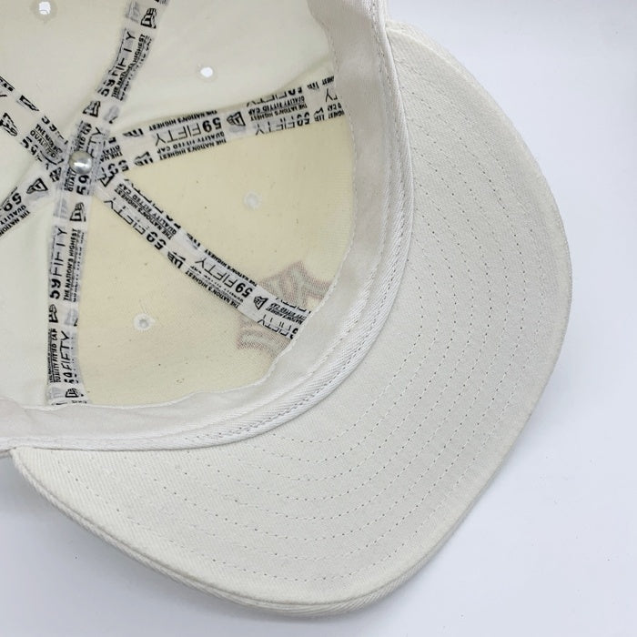 90's New Era ニューエラ 59FIFTY MLB ニューヨーク・ヤンキース ウールベースボールキャップ ホワイト USA製 Size 7 3/8 (58.7cm) 福生店