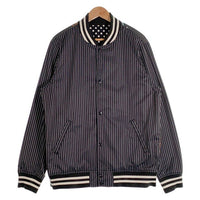 SUPREME シュプリーム 14SS COMME des GARCONS SHIRT コムデギャルソンシャツ Reversible Varsity Baseball Jacket リバーシブル バーシティ ベースボールジャケット ブラック ドット Size XL 福生店