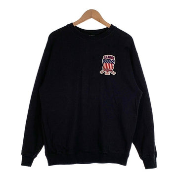 X-LARGE エクストララージ 23AW AVIREX アヴィレックス CREWNECK SWEAT クルーネックスウェットトレーナー ブラック 101234012027 Size L 福生店