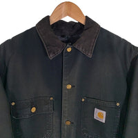 00's Carhartt カーハート Duck Michigan Chore Coat ダック ミシガンチョアコート ブラック C01 BLK Size 40 Regular 福生店