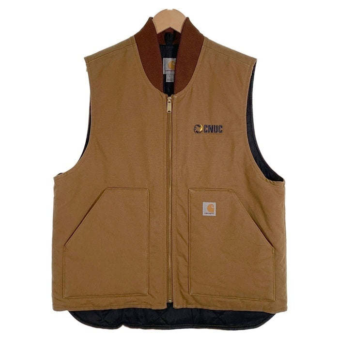 Carhartt カーハート Duck Vest ダックベスト ブラウン V01-BRN メキシコ製 0120 Size L 福生店