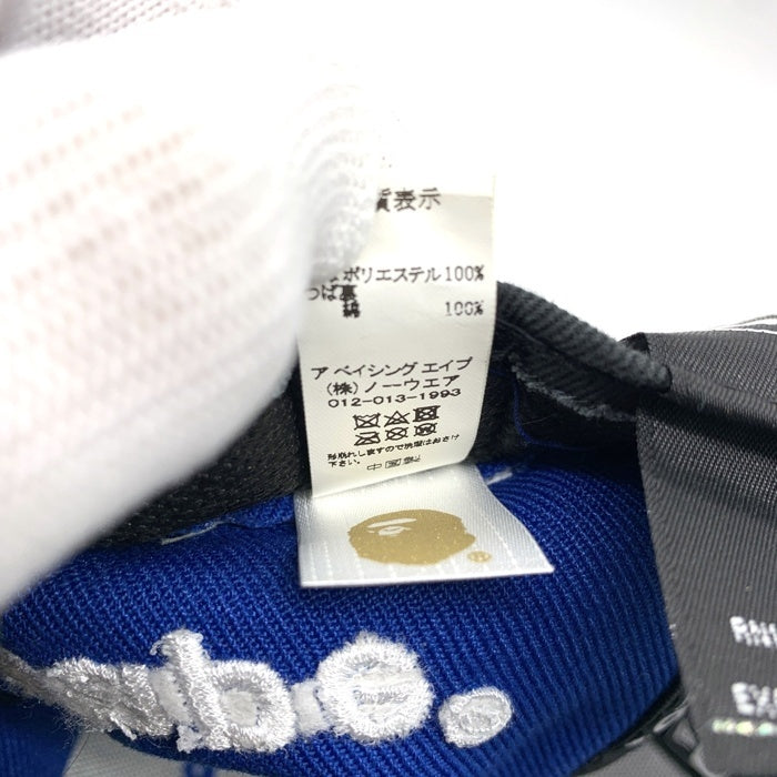 A BATHING APE アベイシングエイプ New Era ニューエラ 59FIFTY ベースボールキャップ ブルー Size 7 1/4 (57.7cm) 福生店