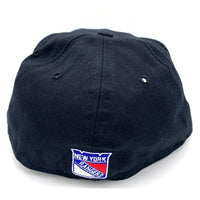 90's New Era ニューエラ 59FIFTY NHL ニューヨーク・レンジャーズ ウールベースボールキャップ ブラック USA製 Size 71/4 (57.7cm) 福生店