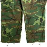 60’s U.S.ARMY 米軍 ジャングルファティーグ ミリタリーカーゴパンツ リーフカモ RAPIDファスナー 68年会計 Size ｗ84cm 福生店