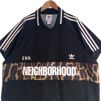 adidas アディダス NEIGHBORHOOD ネイバーフッド End. エンド サッカーシャツ 半袖 ブラック GQ2937 Size M 福生店