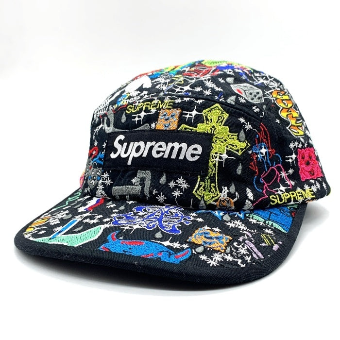 SUPREME シュプリーム 25SS AOI Embroidered Camp Cap キャンプ キャップ ブラック マルチカラー 福生店